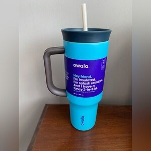 NWT Owala Blue Insulated Water Bottle with Straw